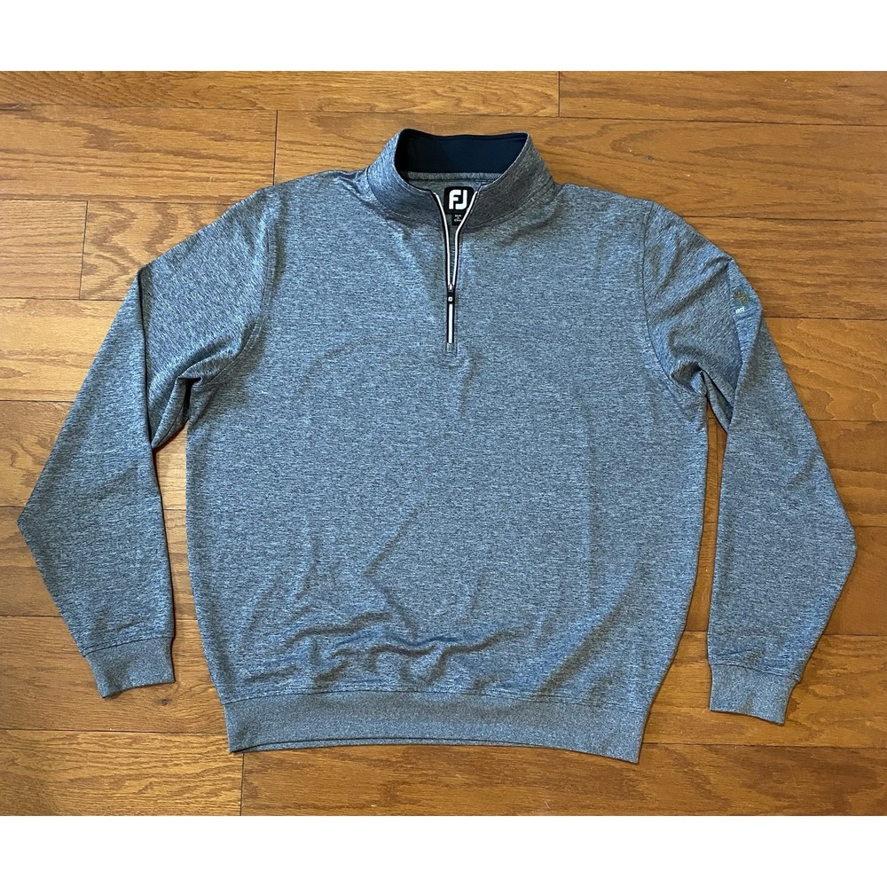 Footjoy FJ Quarter Zip 1/4 Zip Performance Pullover Pine Needles 1952 Large